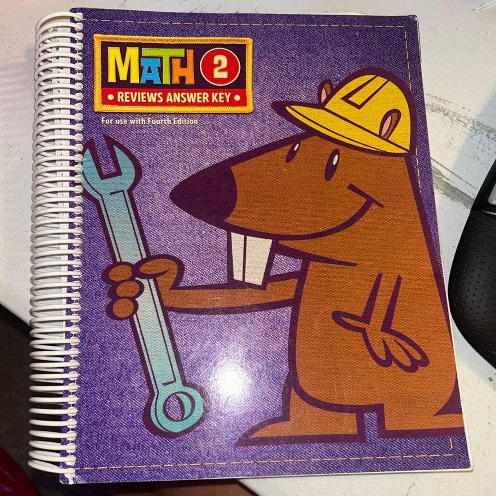 BJU Press Purple Math Spiral Notebook MINT CONDITION